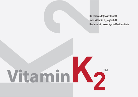 En pakke med kosttilskuddet Vitamin K2