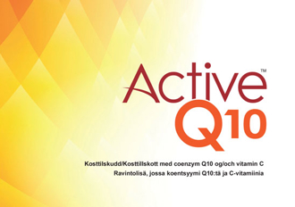 En pakke med kosttilskuddet Active Q10 - med vitamin C og Q10